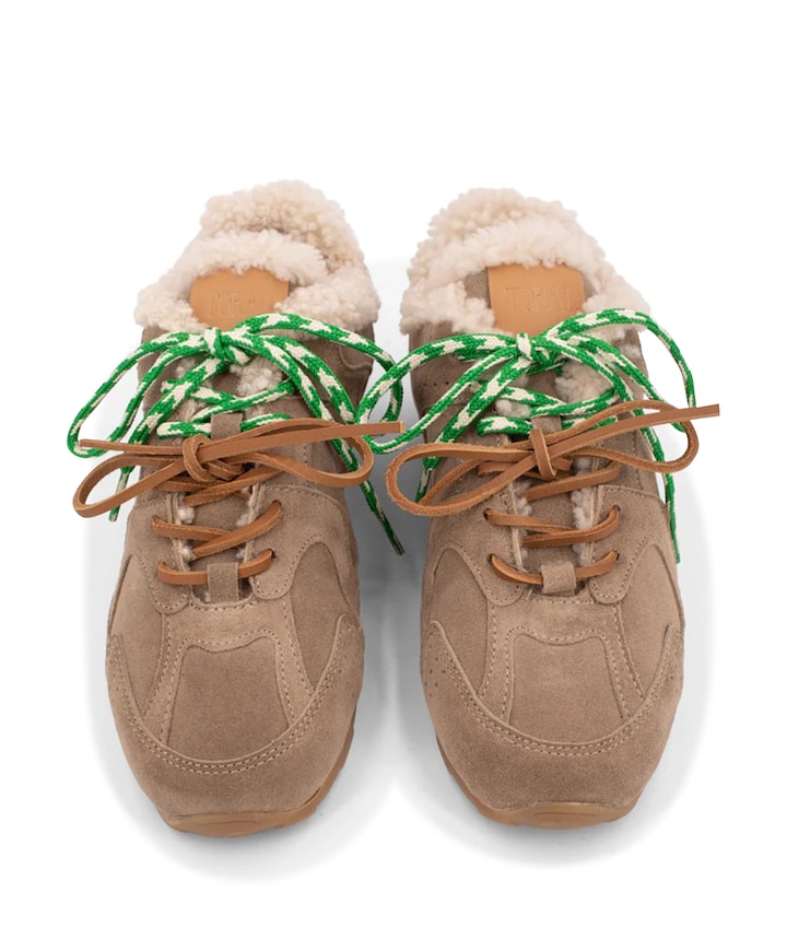 dames sneakers beige