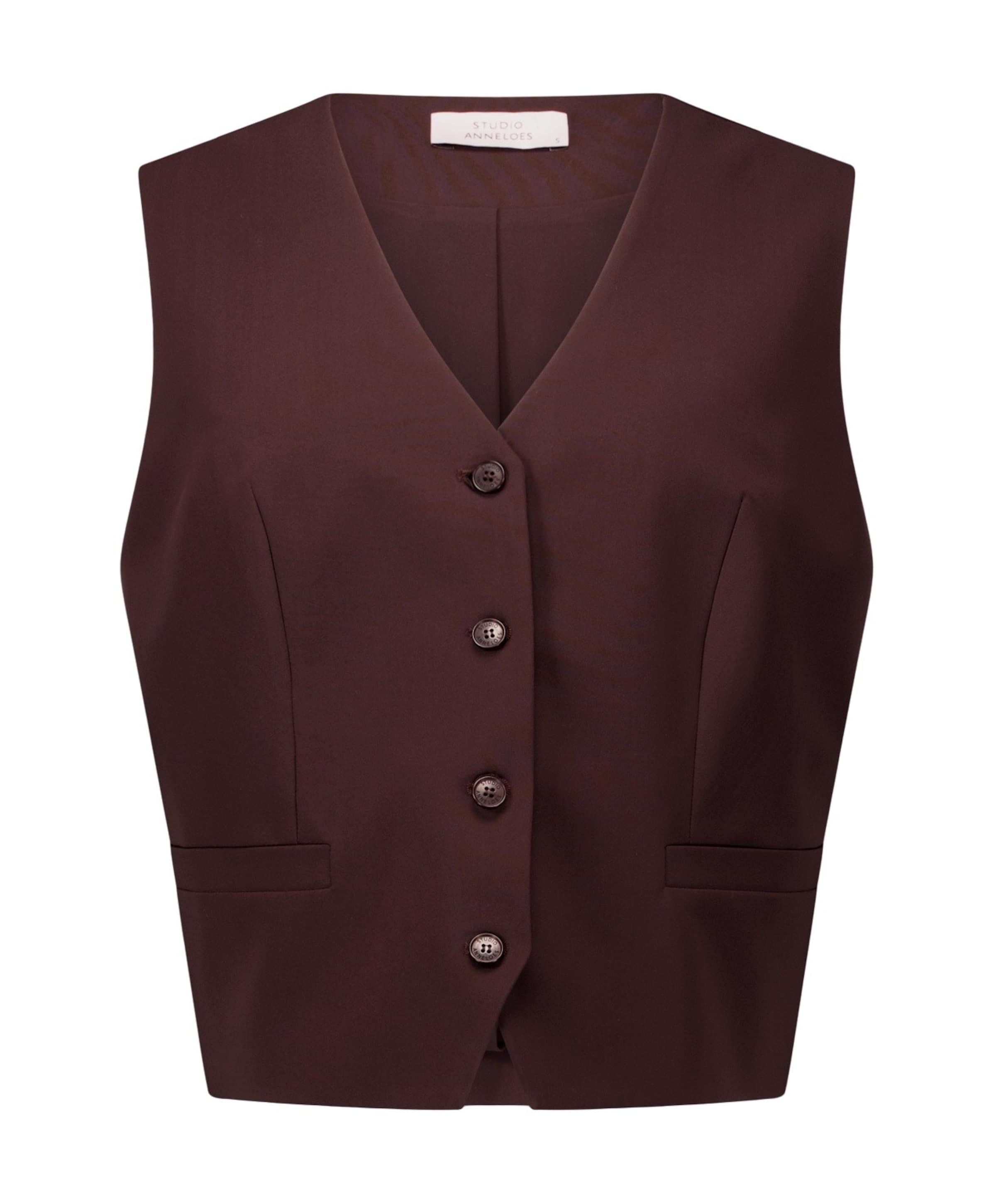Dames gilet bruin