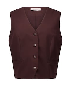 Dames gilet bruin