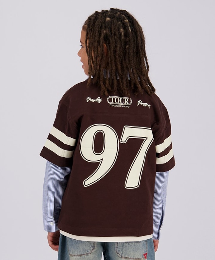 Jongens T-shirt bruin