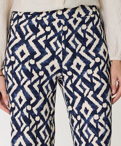 dames broek blauw