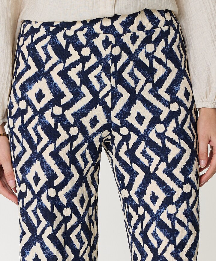 dames broek blauw