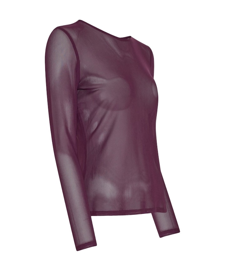 Dames longsleeve paars