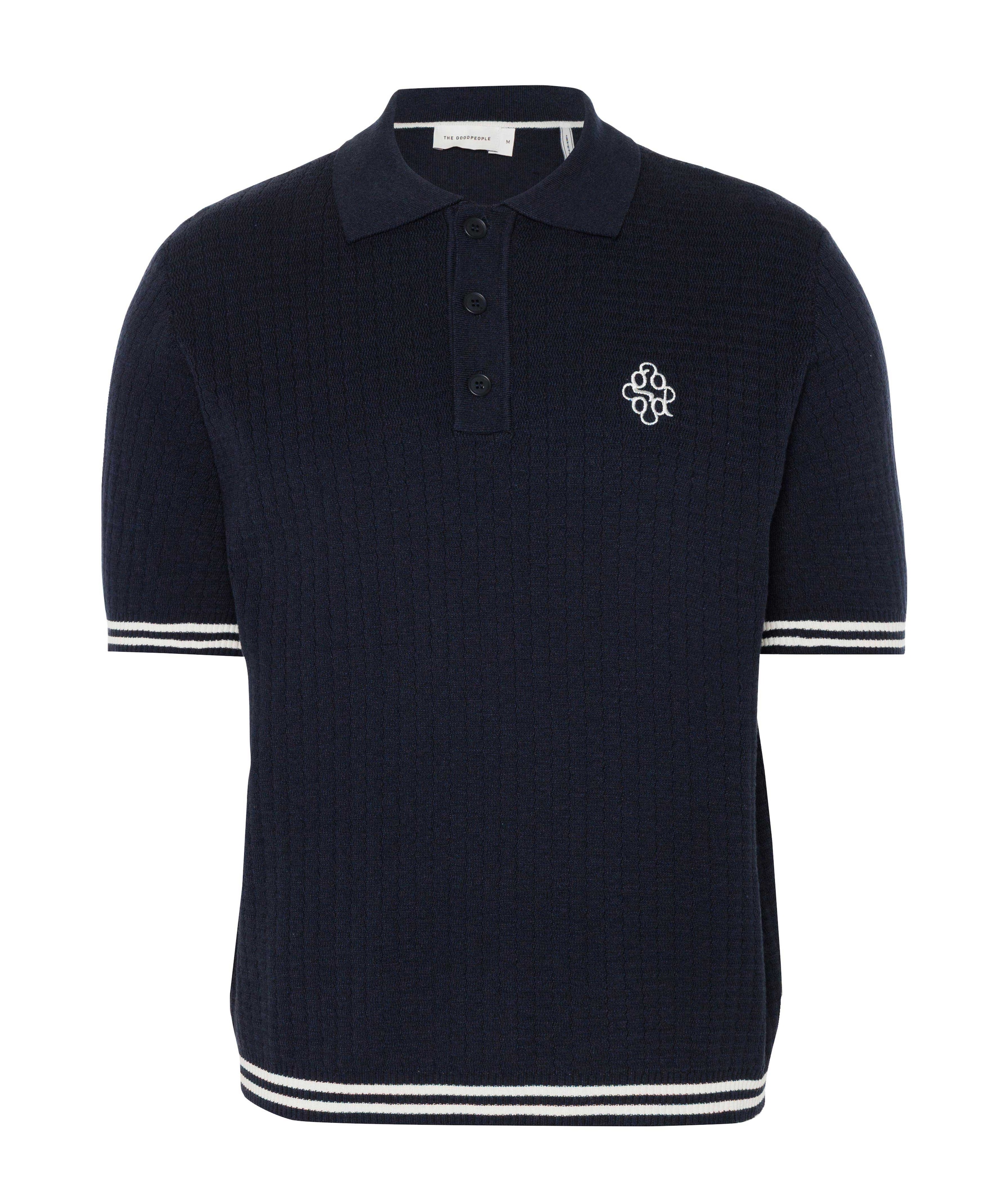 Heren polo blauw