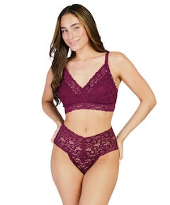 Dames string bordeaux