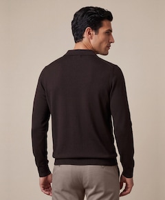 Heren polo bruin