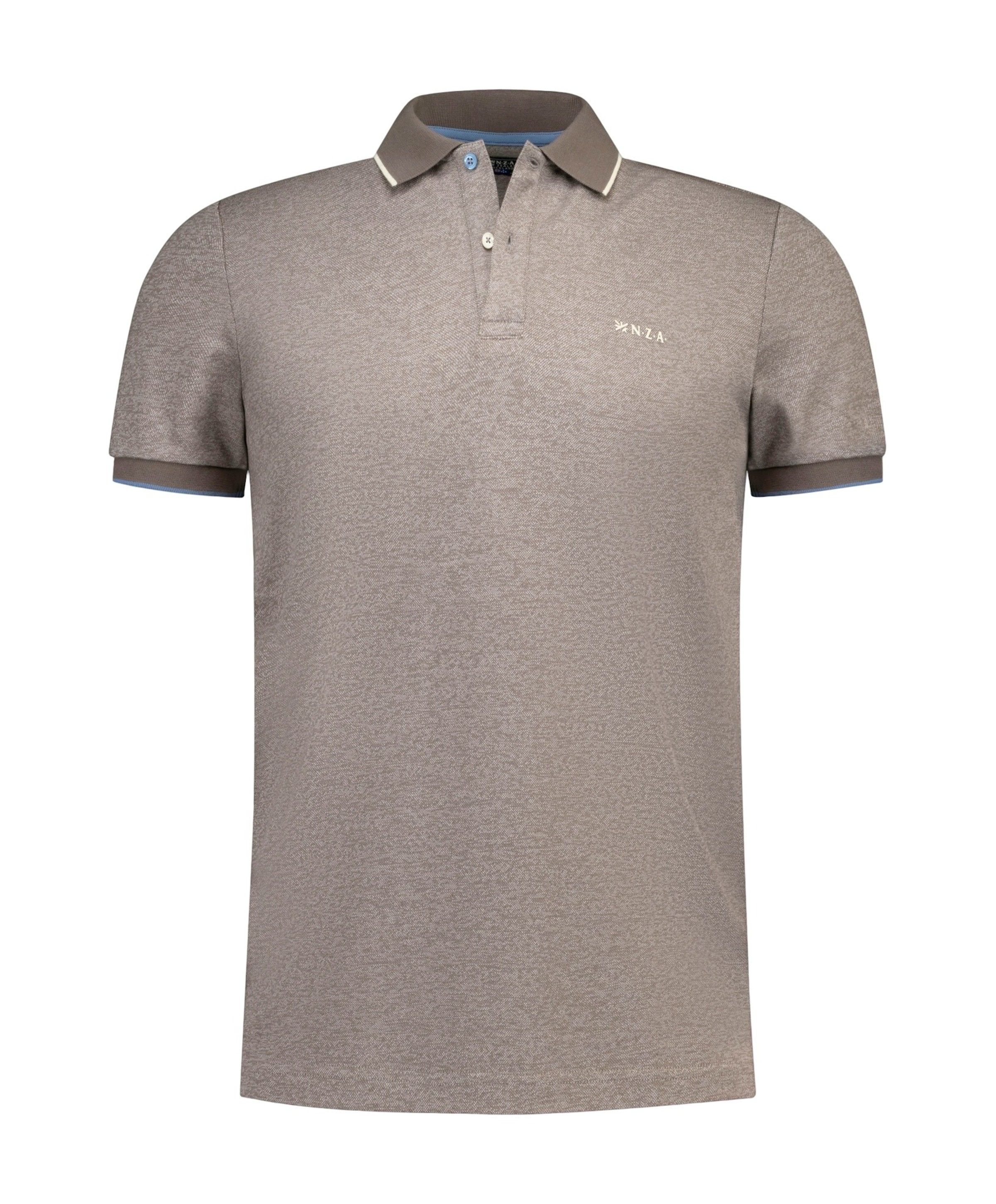 Heren polo bruin