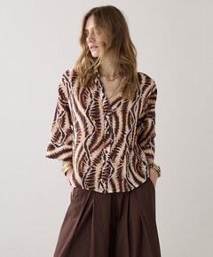 Dames blouse bruin