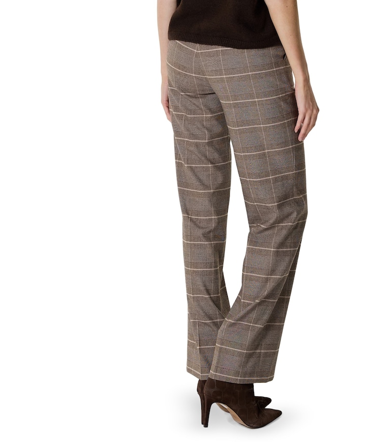 Jenny Wide Leg dames broek bruin