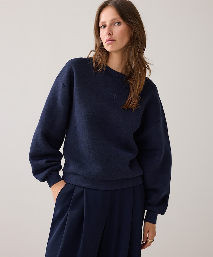 Dames sweater blauw