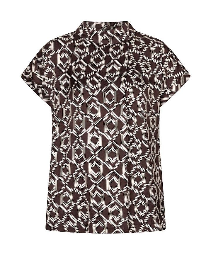 Dames blouse bruin