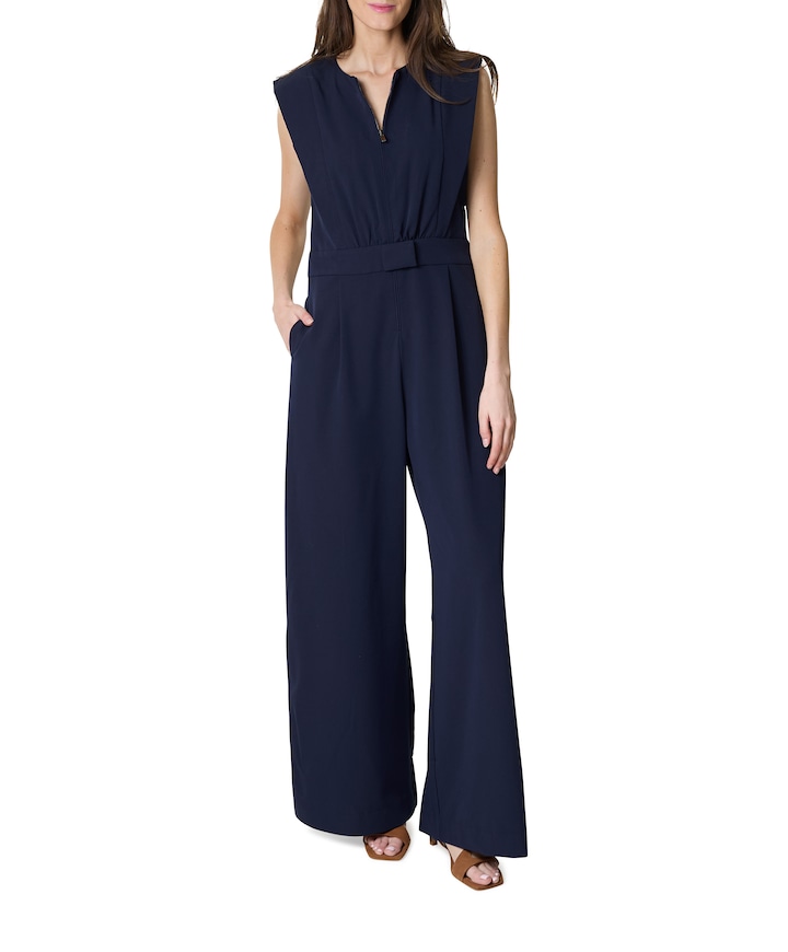 dames jumpsuit blauw