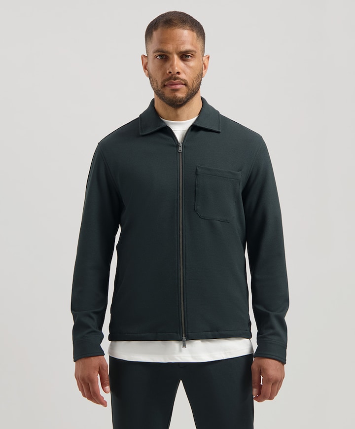 Heren overshirt blauw