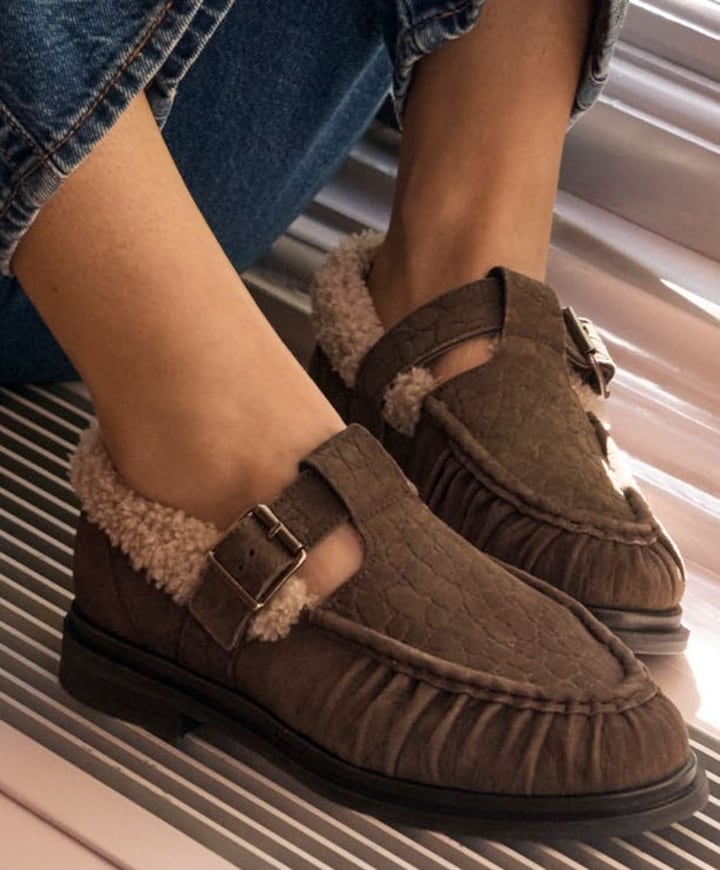 Fae Remi dames loafers bruin