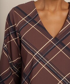 Dames longsleeve bruin