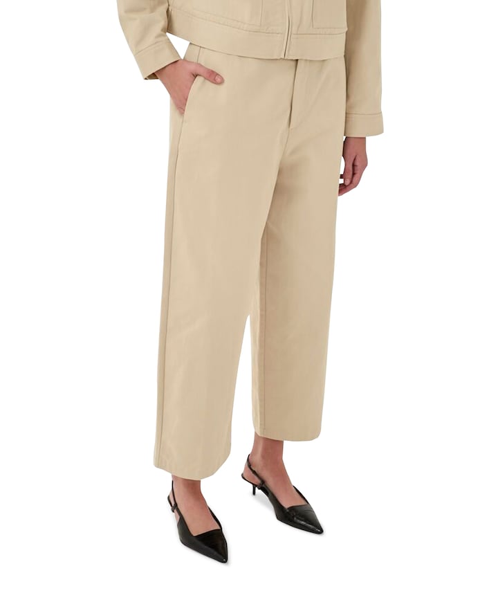 CindyMW dames broek beige