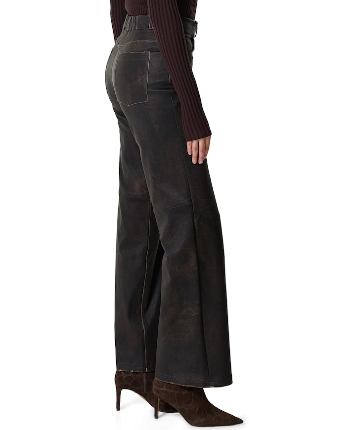 RENITA Vintage Stretch Pl dames broek bruin