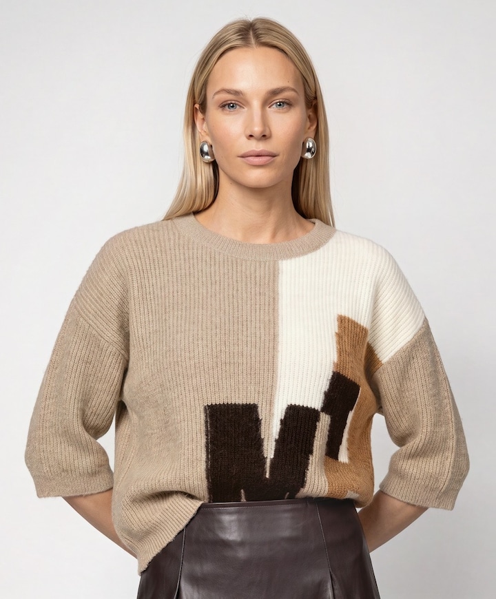 Dames trui beige
