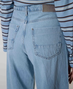 ONLHOPE HW WIDE FOLDUP CRO315 dames jeans blauw