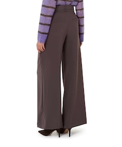 LIVA CHIC BELT dames pantalon bruin