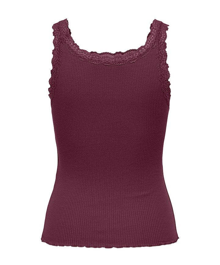 Dames top bordeaux