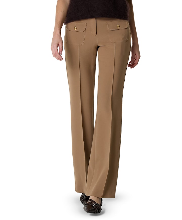 Farah pocket long dames broek beige