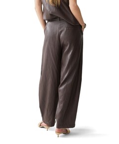 Balloon Soft faux leather dames broek bruin