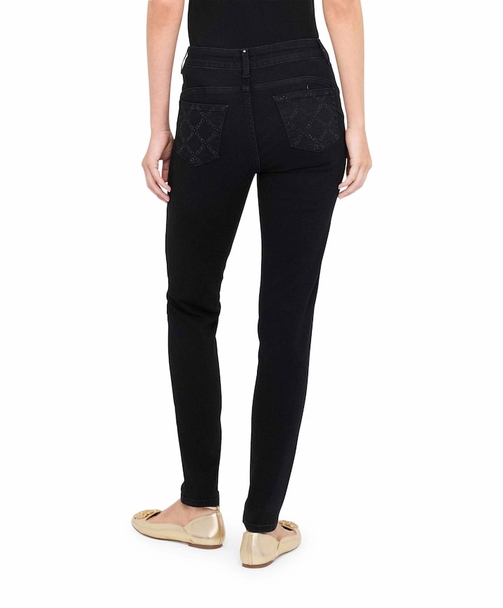 B. Up Divine H.W. dames jeans zwart