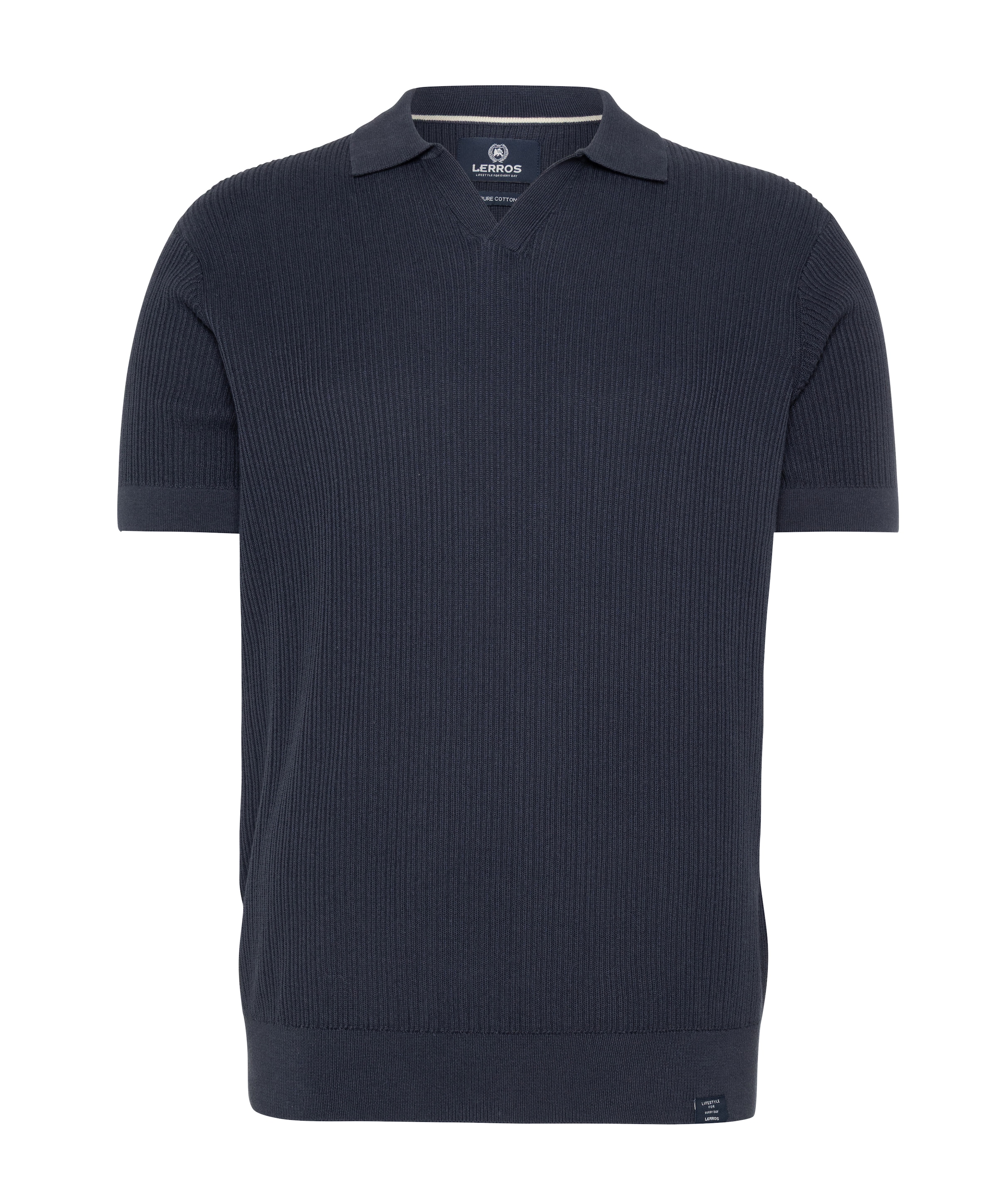 Heren polo blauw