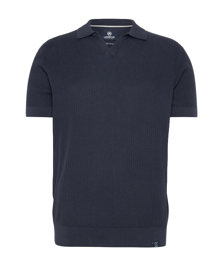 Heren polo blauw