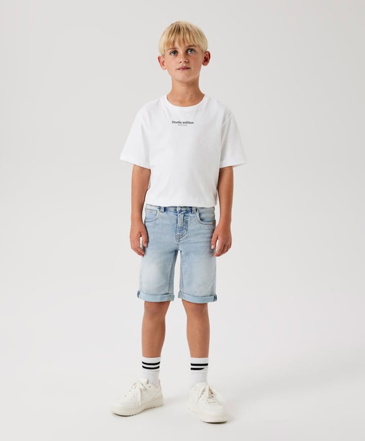 NKMTHEO DNMCLAS LONG NOOS jongens korte broek blauw