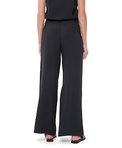 Wide acetate dames broek grijs
