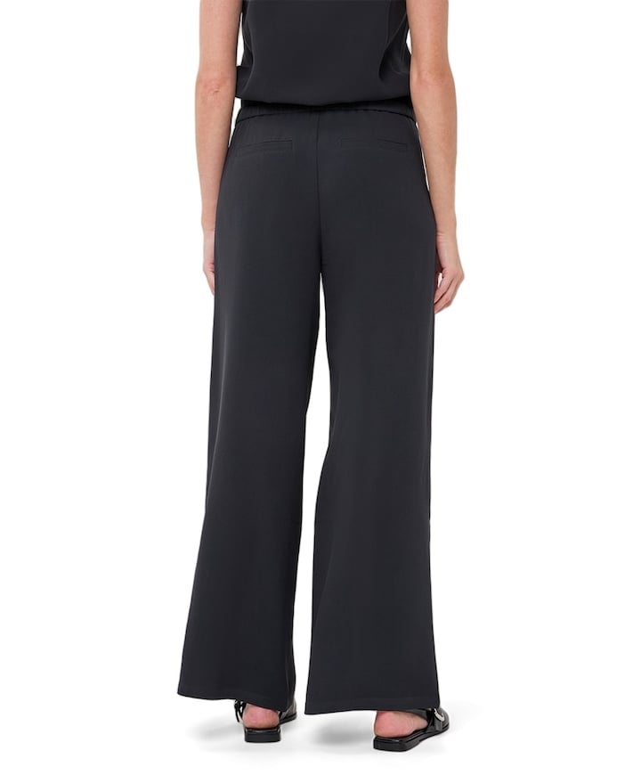 Wide acetate dames broek grijs