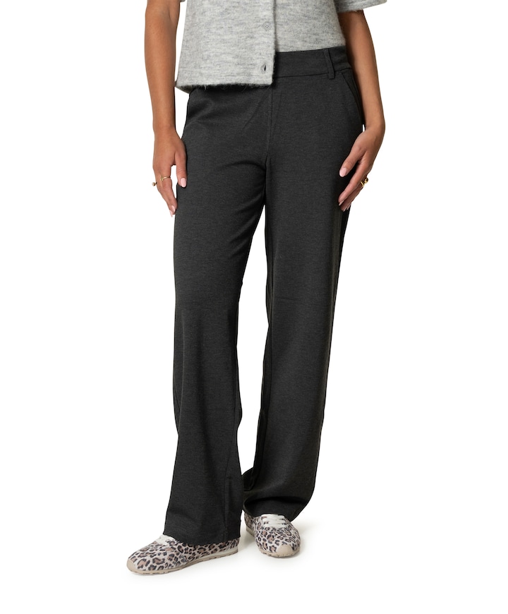 ONLPOPTRASH LIFE MW STRAIGHT PANT P dames broek grijs