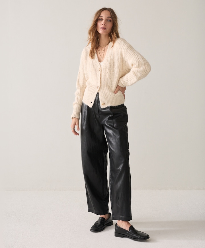 Dames vest ecru