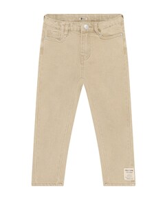 Relaxed Fit Washed jongens broek beige