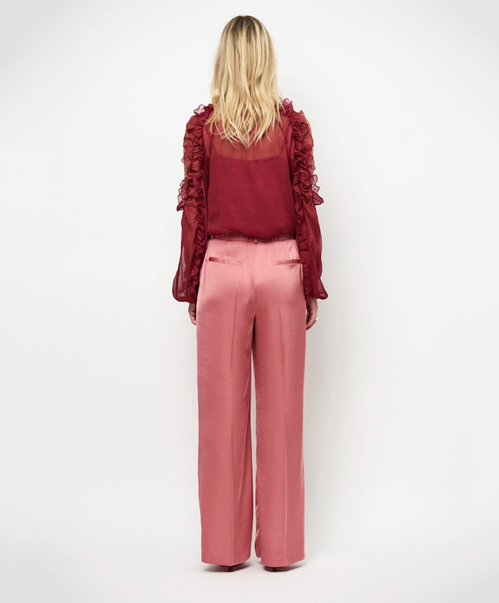 Dames blouse bordeaux