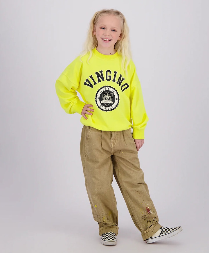 Uniseks sweater  geel