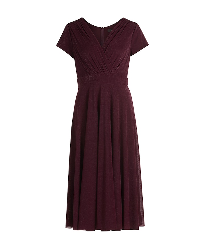 Dames jurk bordeaux