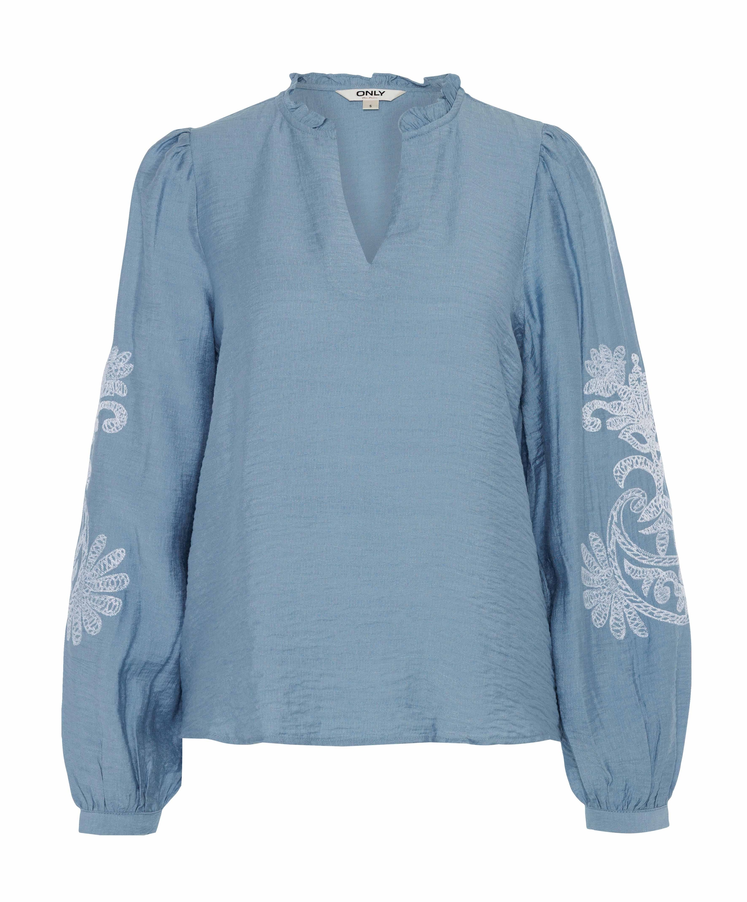 Dames blouse blauw