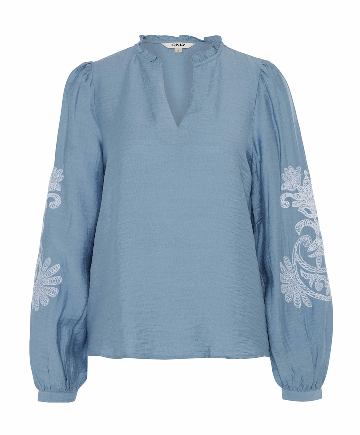 Dames blouse blauw