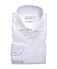 Heren overhemd extra lange mouw wit