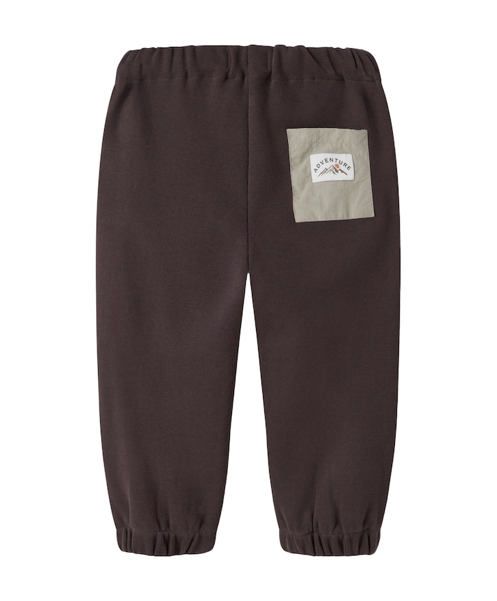 NMMOSBORNE BARREL SWEAT PANT meisjes broek bruin
