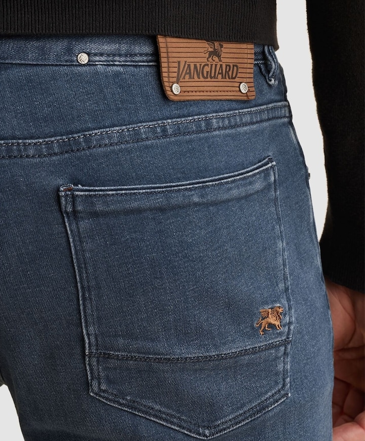 V7 RIDER INDIGO PURE WASH heren jeans blauw