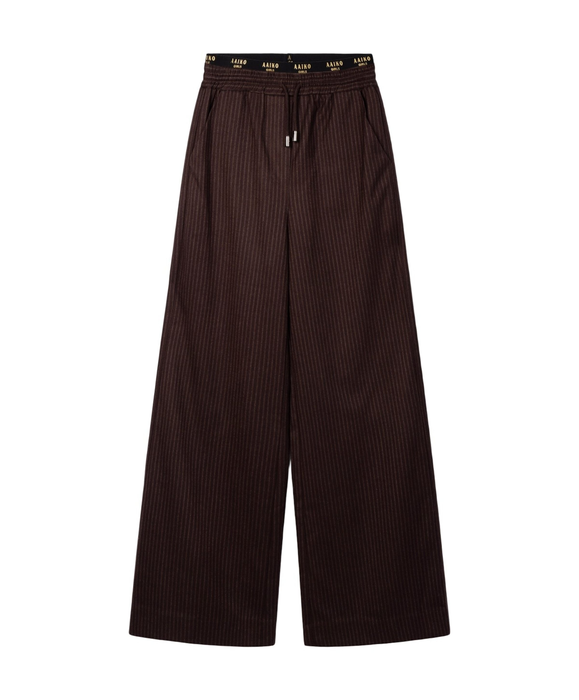ESILA PINSTRIPE VIS 350 G meisjes pantalon bruin