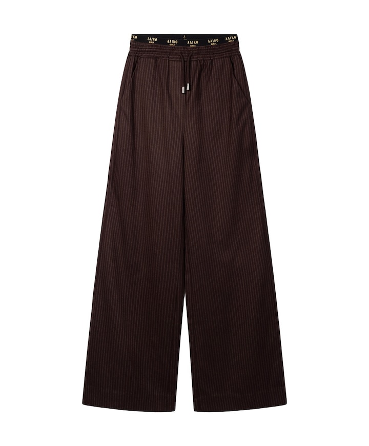 ESILA PINSTRIPE VIS 350 G meisjes pantalon bruin
