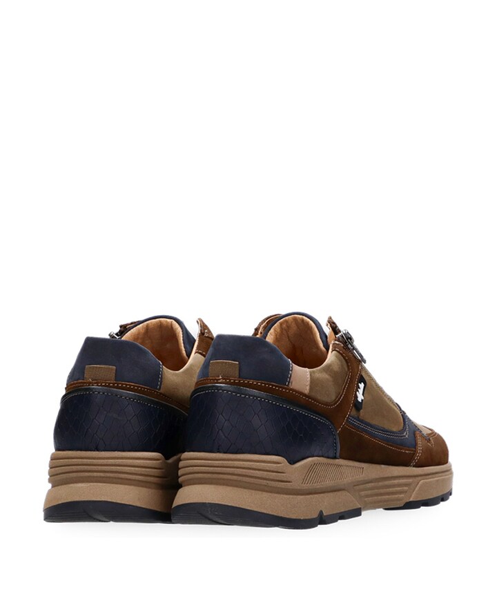 Connery heren sneakers bruin