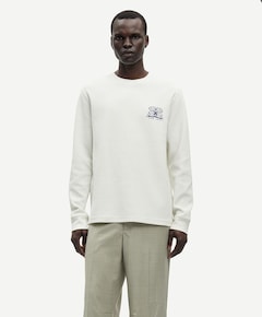 Heren longsleeve ecru