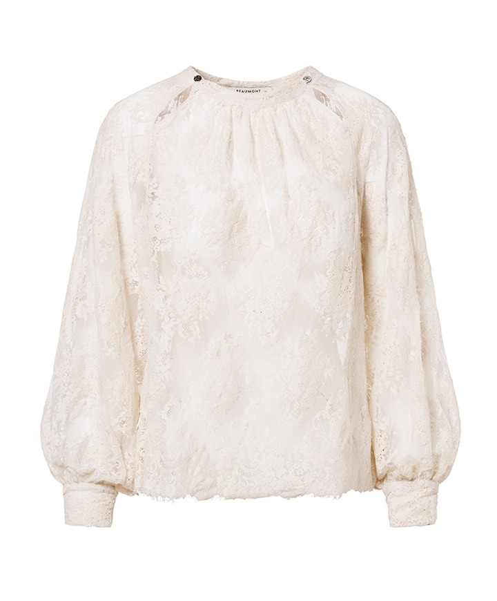 Dames blouse beige