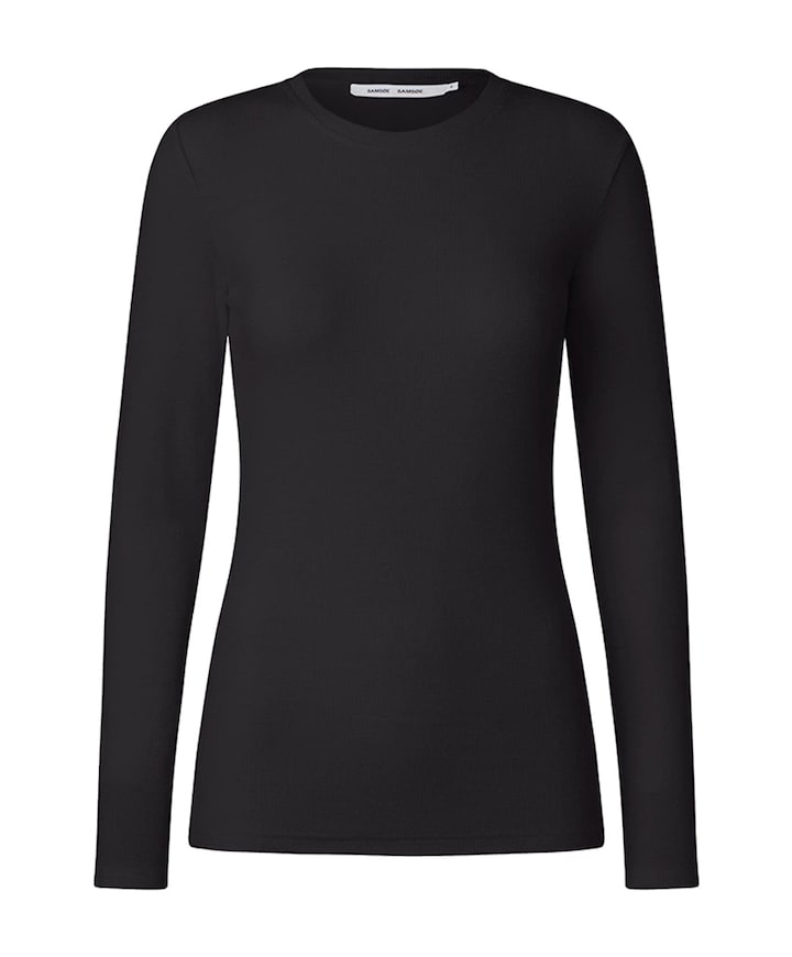 Dames longsleeve zwart